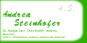 andrea steinhofer business card